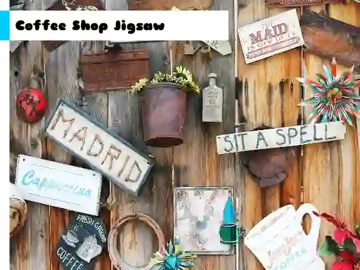 Mäng Coffee Shop Jigsaw Internetis