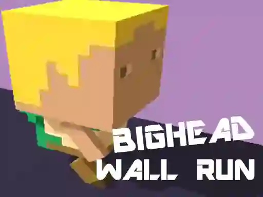Mäng Big Head Wall Run Internetis