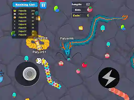 Mäng Greedy Snake Multiplayer Duel Internetis