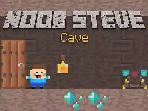 Mäng Noob Steve Cave Internetis