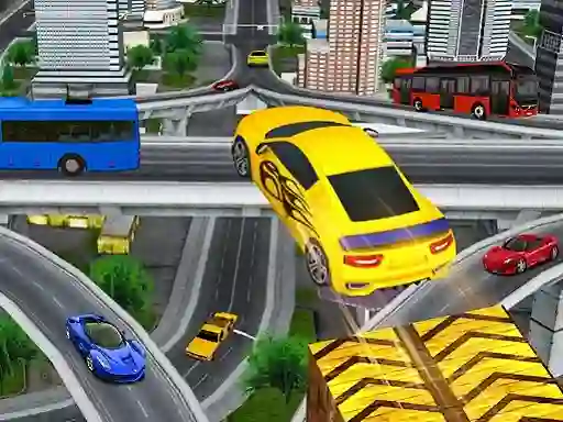 Mäng Crazy Car Impossible Stunt Challenge Game Internetis