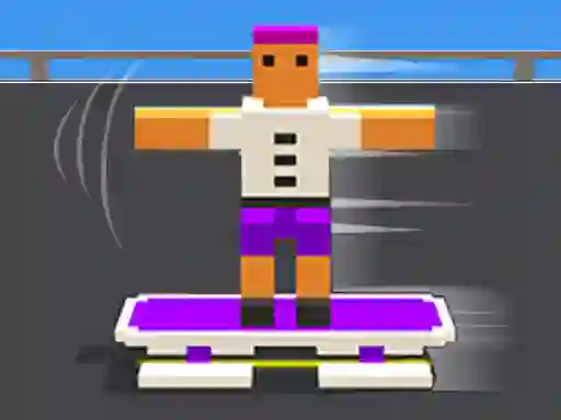 Mäng Blocky Skater Rush Internetis