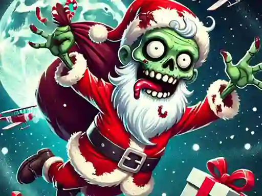 Mäng Flappy Zombie Santa Christmas Game Internetis