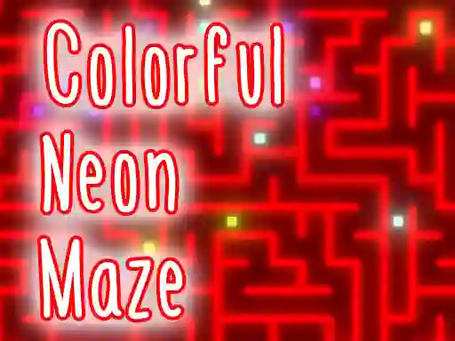 Mäng Colorful Neon Maze Internetis