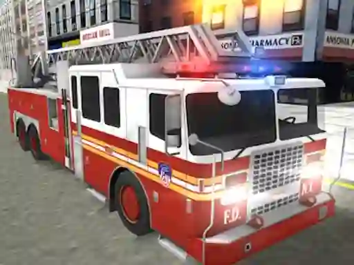 Mäng Real Truck Fire Drive Sim Internetis