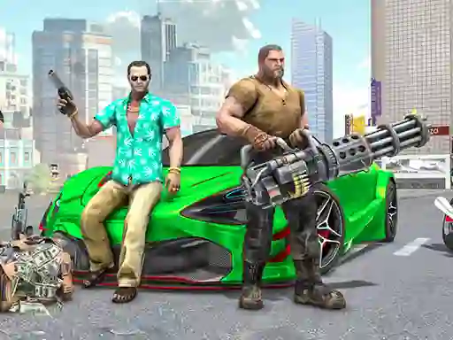 Mäng Real Gangster City Crime Car Simulator Game Internetis