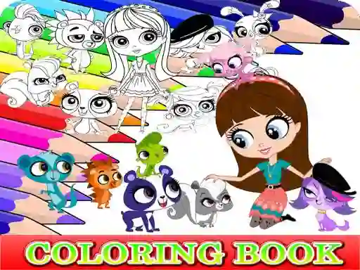 Mäng Coloring Book for Littlest Pet Shop Internetis