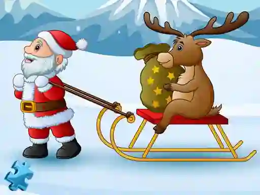 Mäng Funny Santa Jigsaw Internetis