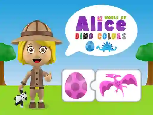 Mäng World of Alice Dino Colors Internetis