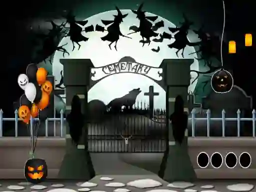 Mäng Halloween Cemetery Escape 2 Internetis
