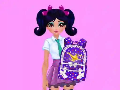 Mäng Jasmine and Elsa School Bag Design Contest Internetis