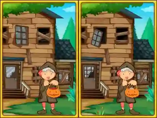 Mäng Spot the differences halloween Internetis
