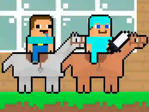 Mäng Noob vs Pro HorseCraft Internetis