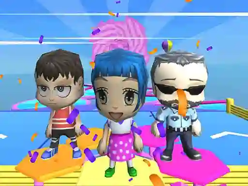 Mäng Fall Guys And Girls Chibi Race Knockdown Multiplay Internetis