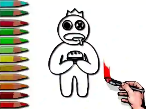 Mäng Rainbow Friends Coloring Book Internetis