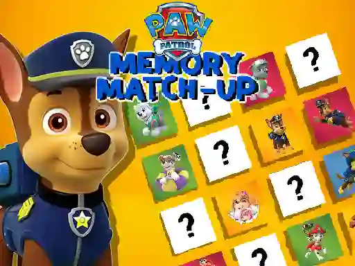 Mäng Paw Patrol Memory Match Up Internetis