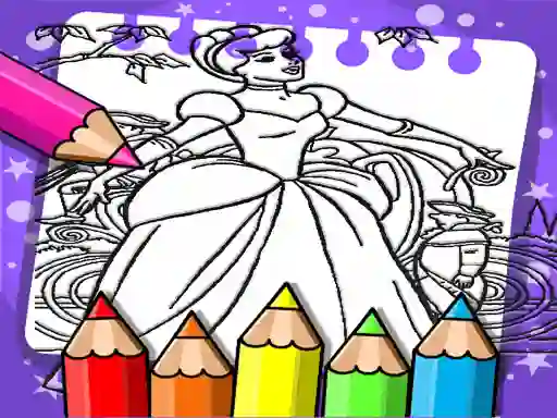Mäng Cinderella Color Book Internetis