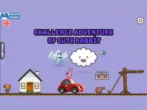 Mäng Challenge adventure of cute rabbit Internetis