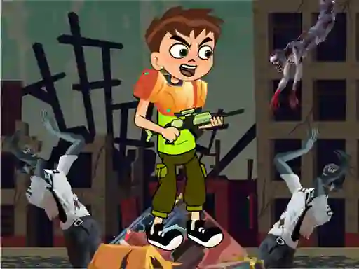 Mäng Ben 10 World War Zombies Internetis
