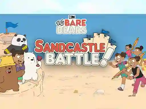 Mäng Sandcastle Battle! We Bare Bears Internetis