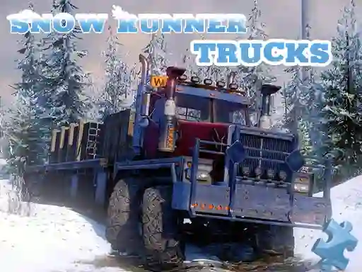Mäng Snow Runner Trucks Jigsaw Internetis