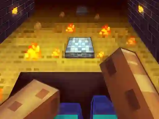 Mäng Parkour in the cave 3D Internetis