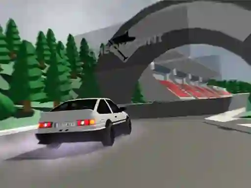 Mäng Low poly car racing Internetis