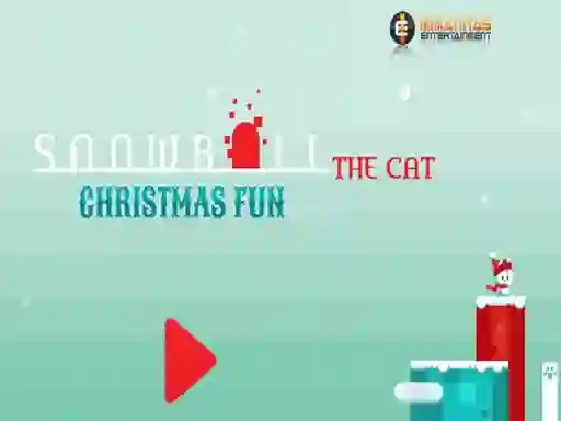 Mäng Snowball The Cat Christmas Fun Internetis