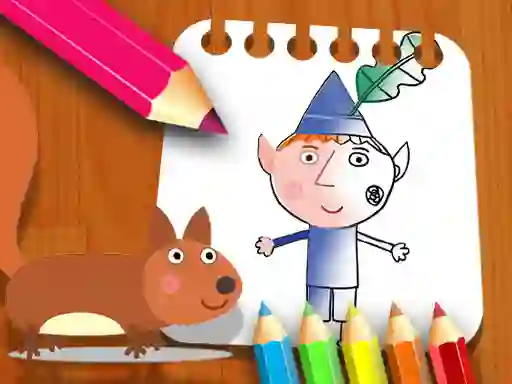 Mäng Ben Hollys Coloring Book Internetis