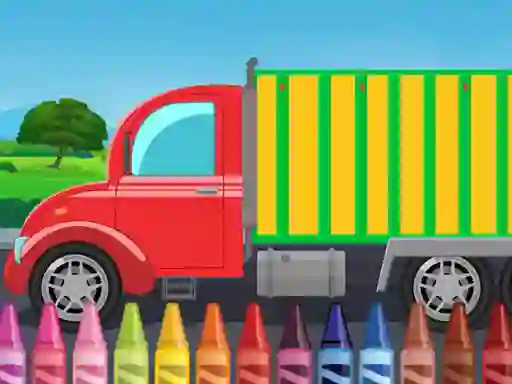 Mäng Truck Coloring Internetis
