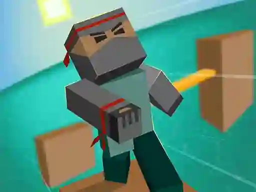 Mäng Blocky Parkour Ninja Internetis