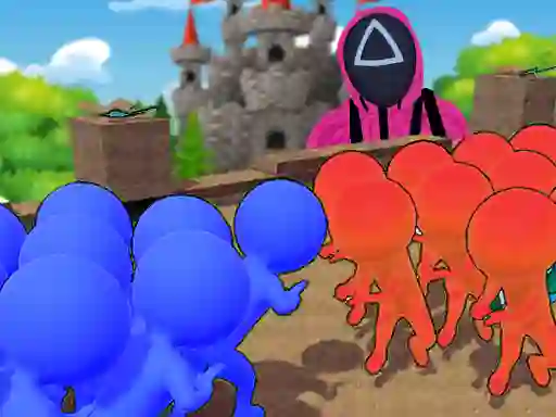 Mäng Squid Game Crowd Pusher Internetis