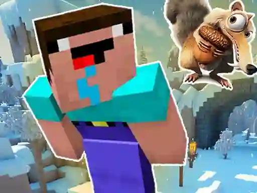 Mäng Noob Parkour: Snow Age Internetis