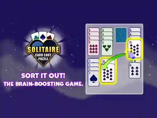 Mäng Solitaire Card Sort Puzzle Internetis