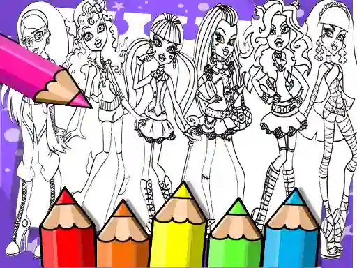 Mäng Monster High Coloring Book Internetis