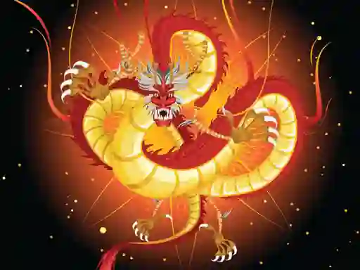 Mäng Chinese Dragons Coloring Internetis