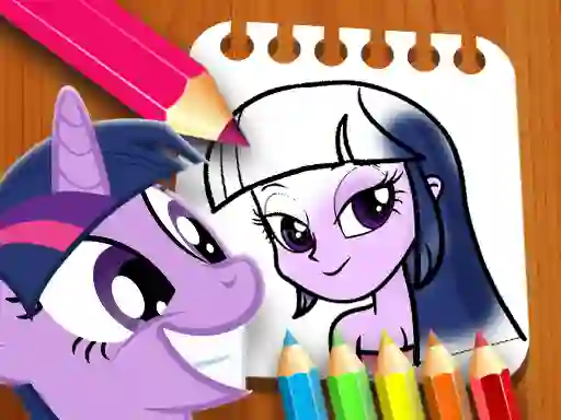Mäng Equestria Girls Coloring Book Internetis