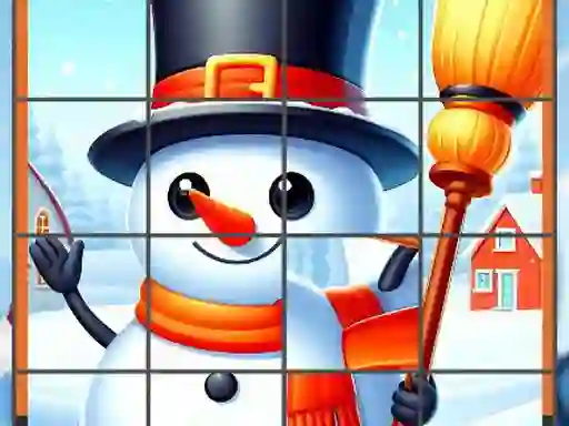 Mäng Happy Snowman Puzzle Internetis