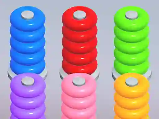 Mäng Color Ring Sort Internetis