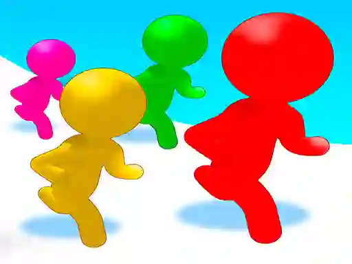 Mäng Stickmen Color Run Switch Internetis