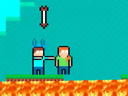 Mäng Pixel Battle Upward Internetis