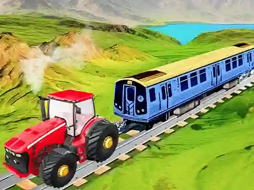 Mäng Chain Tractor Train Towing Game 3D Internetis