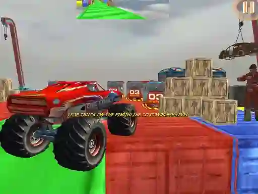 Mäng Monster Truck Driving Stunt Game Sim Internetis