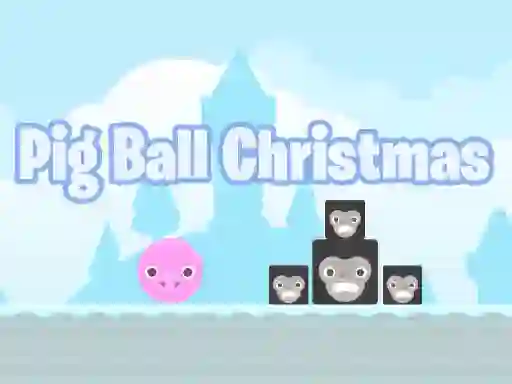 Mäng Pig Ball Christmas Internetis