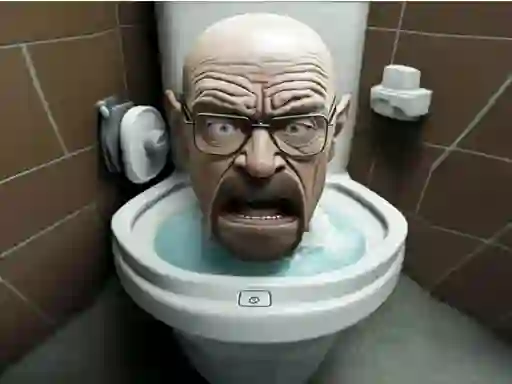 Mäng Funny Skibidi Toilet Face Internetis