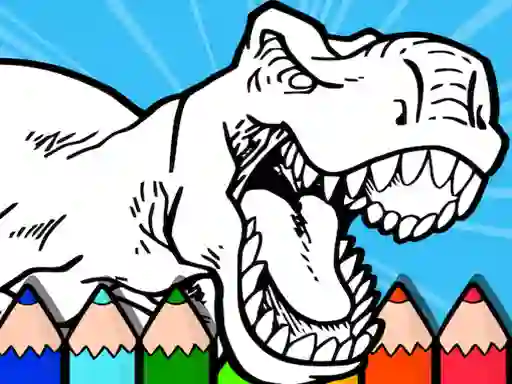 Mäng Coloring Dinos For Kids Internetis