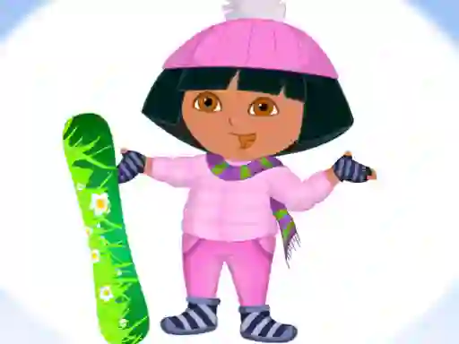 Mäng Dora Ski Winter Dressup Internetis