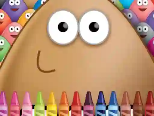 Mäng Pou Coloring Internetis