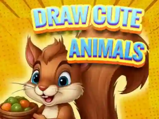 Mäng Draw Cute Animals Internetis