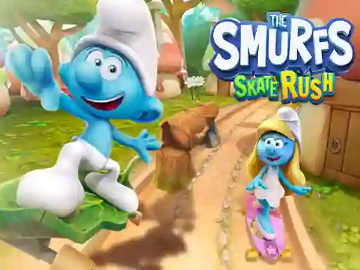 Mäng The Smufrs Skate Rush Internetis